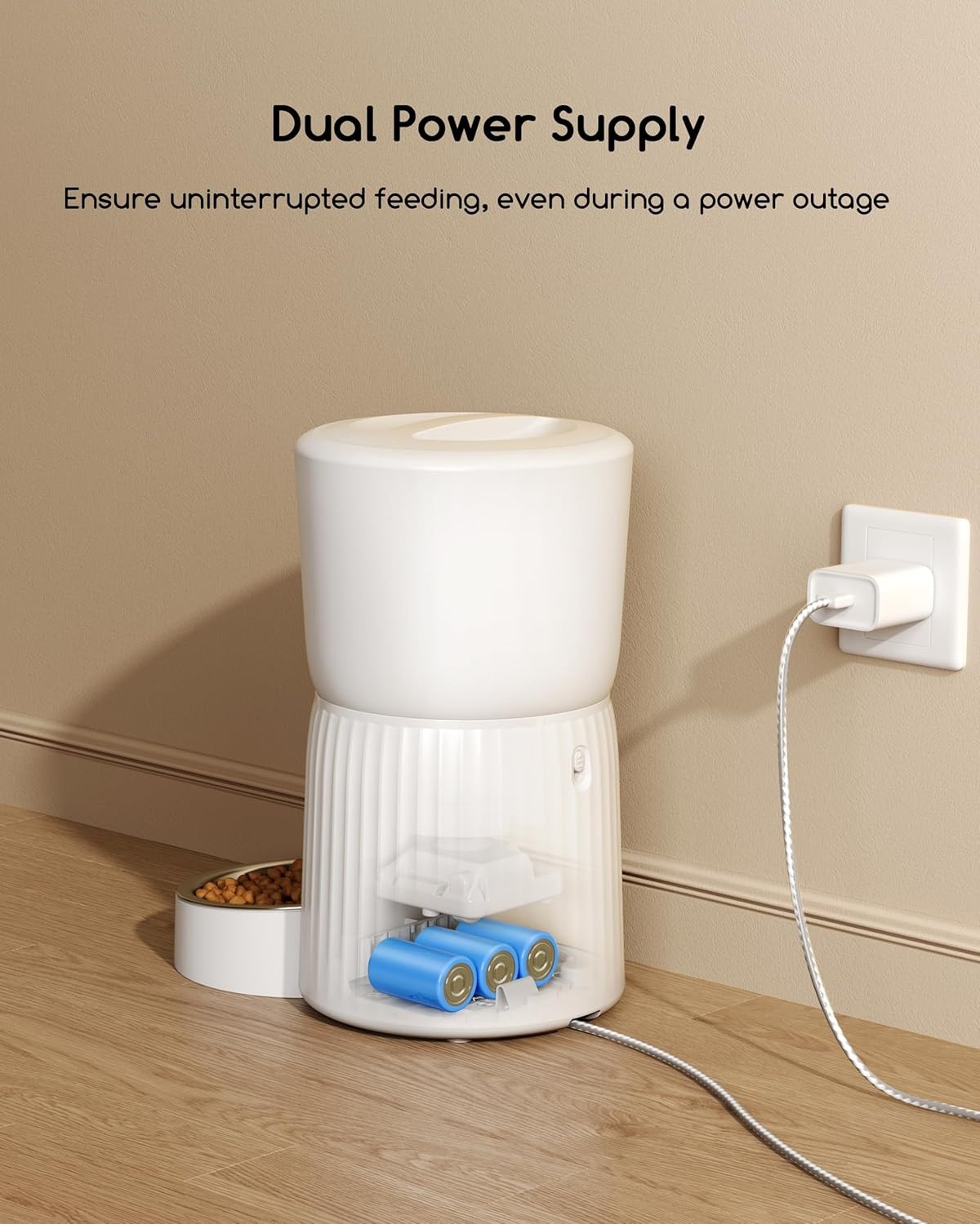 Automatische Kattenvoerbak 4L - 6 Maaltijden & Portiecontrole (34% korting)