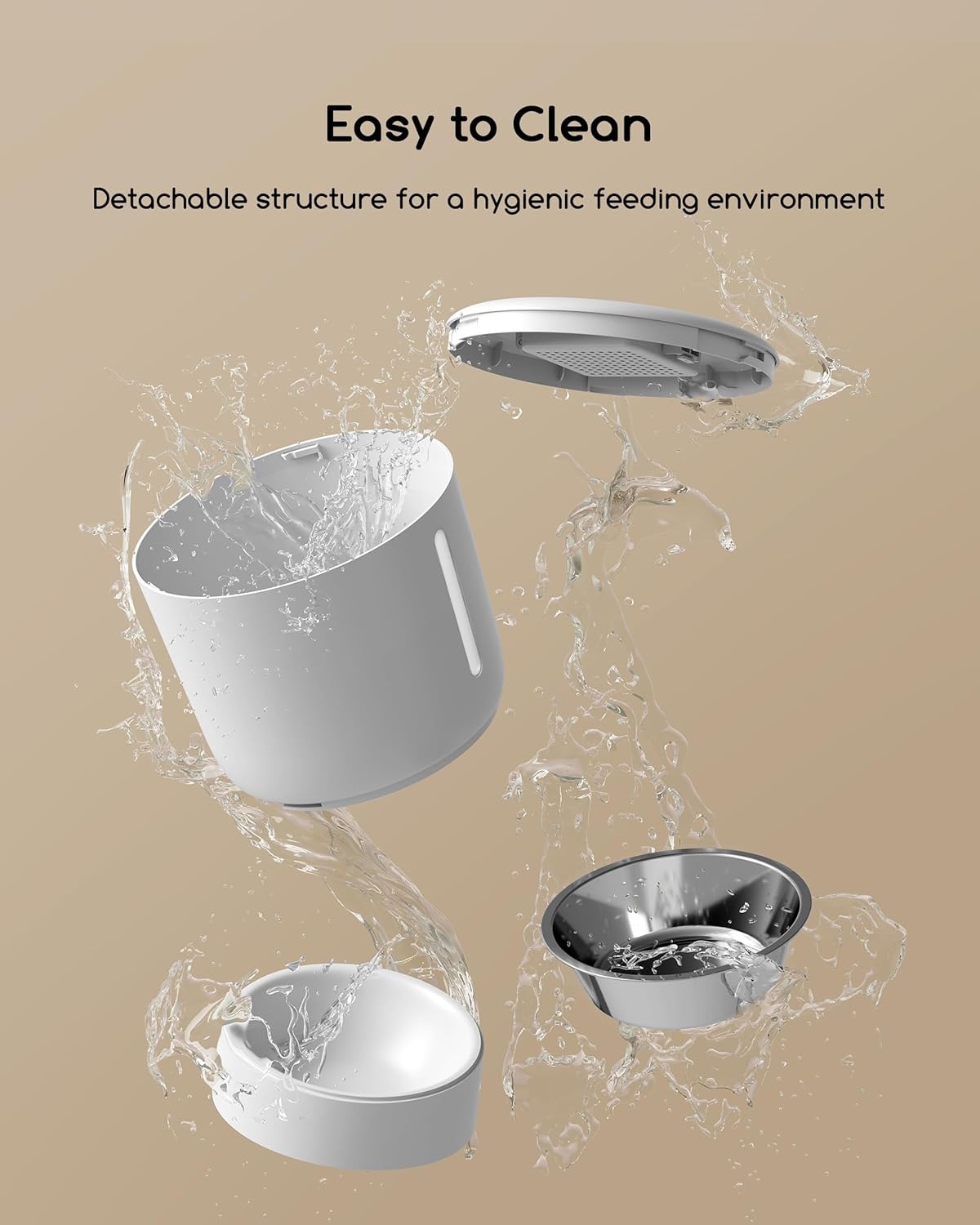 Automatische Kattenvoerbak 4L - 6 Maaltijden & Portiecontrole (34% korting)