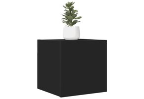 2x Zwart TV-wandmeubel 30.5x30x30 cm - 50% Korting