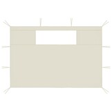 vidaXL Prieelzijwanden met Ramen (2-delig) Crème - 33% Korting!