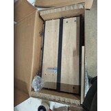 Beige Spiegelkast Bewerkt Hout (60x60cm) - 53% Korting!