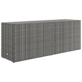 VidaXL Tuinkast Poly Rattan Grijs - 35% Korting