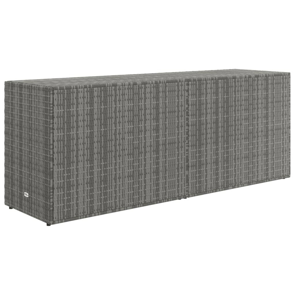 VidaXL Tuinkast Poly Rattan Grijs - 35% Korting