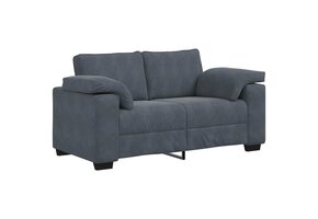 Loveseat Bank 120cm Fluweel Donkergrijs - 41% Korting!