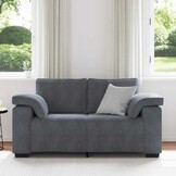VidaXL Loveseat Bank 120 cm Fluweel Donkergrijs - 35% Korting!