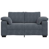 VidaXL Loveseat Bank 120 cm Fluweel Donkergrijs - 35% Korting!