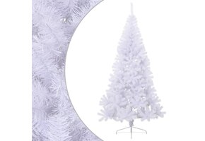 Halve Kunstkerstboom PVC Wit 240cm - 74% Korting