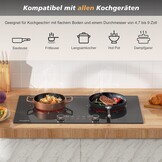 Draagbare Keramische Kookplaat 2 Zones 3200W met Timer & Veiligheidsslot - 52% Korting