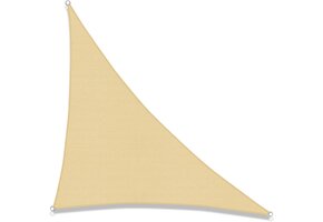 Schaduwdoek Driehoek Zandkleurig 3x3x4.25m - 39% Korting!