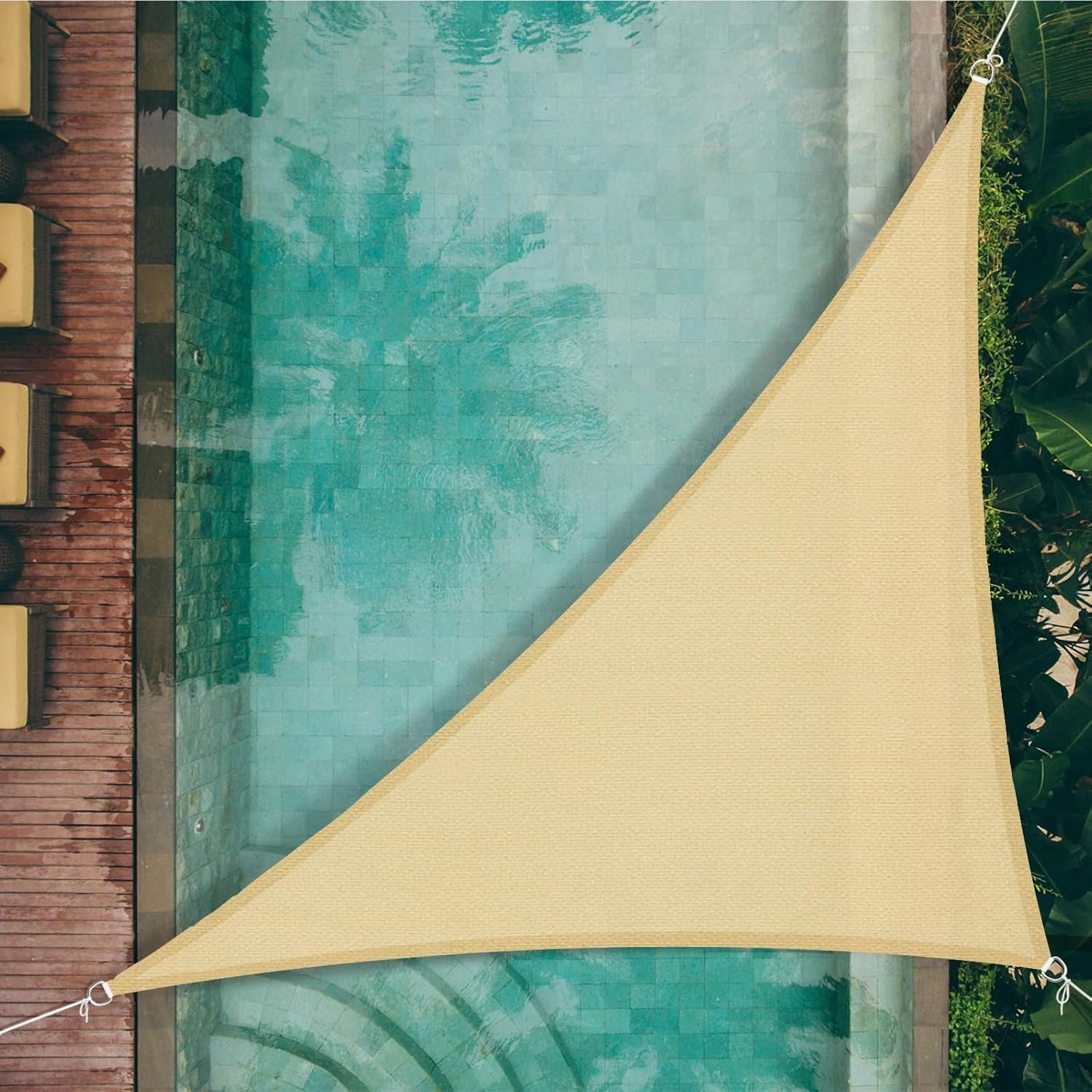 SUNNY GUARD Zonnezeil 3x3x4.25m - Zandkleur - 33% Korting!