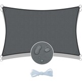COOL AREA Zonnezeil Grijs 4x5m - 34% Korting!