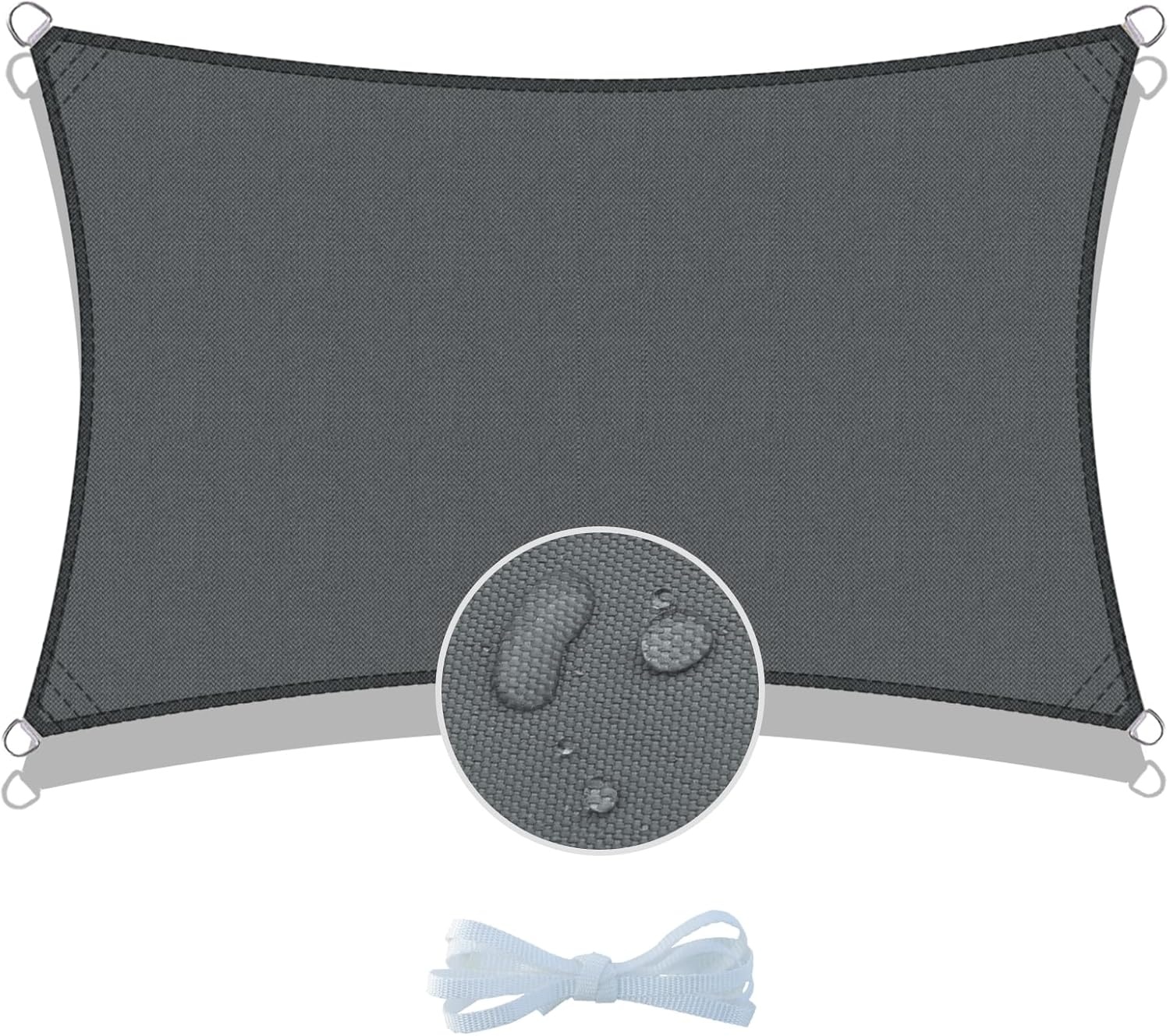 COOL AREA Zonnezeil Grijs 4x5m - 34% Korting!