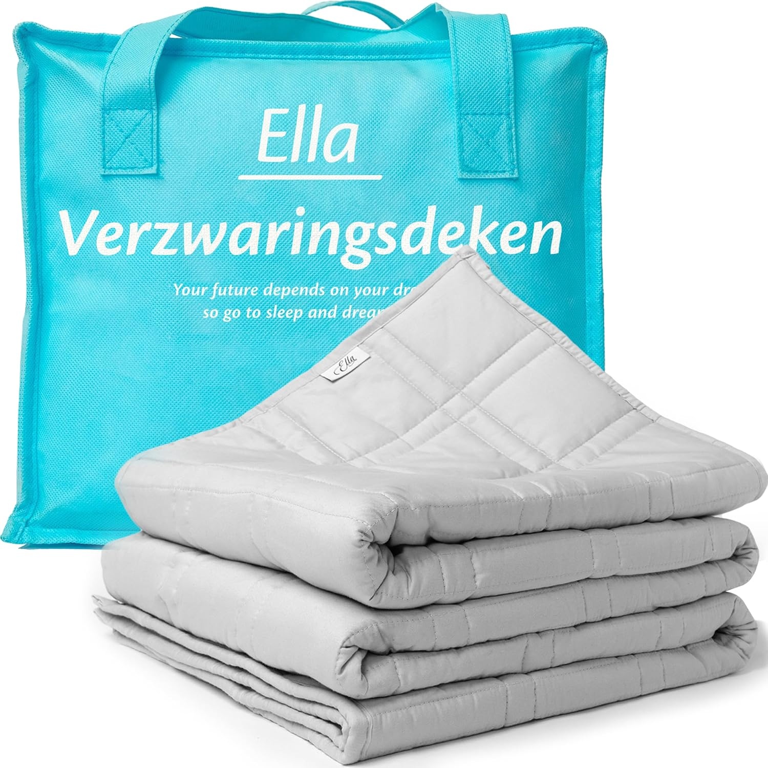Ella Verzwaringsdeken 9kg 135x200cm - Lichtgrijs - 29% Korting