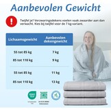 Ella Verzwaringsdeken 9kg 135x200cm - Lichtgrijs - 29% Korting
