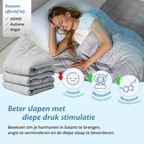 Verzwaringsdeken 9kg 135x200cm Lichtgrijs - 57% Korting