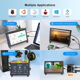 8" HD Touchscreen Monitor (1280x800) - Raspberry Pi Compatibel - 29% Korting!