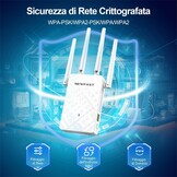 WiFi Versterker N300 met 4 Antennes - 55% Korting