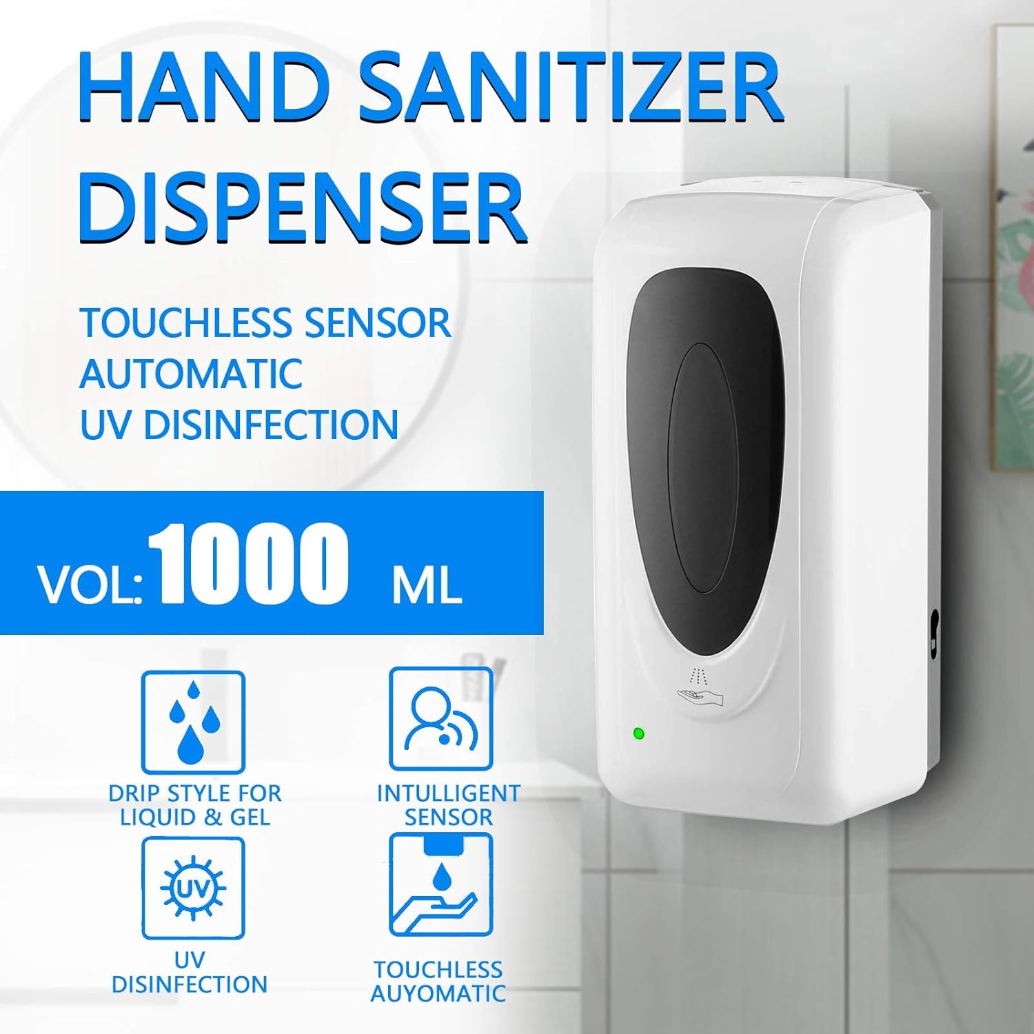 Automatische Zeepdispenser - 1000ml - 41% Korting!