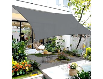 COOL AREA Zonnezeil 2.5x2.5m Grijs (33% Korting)