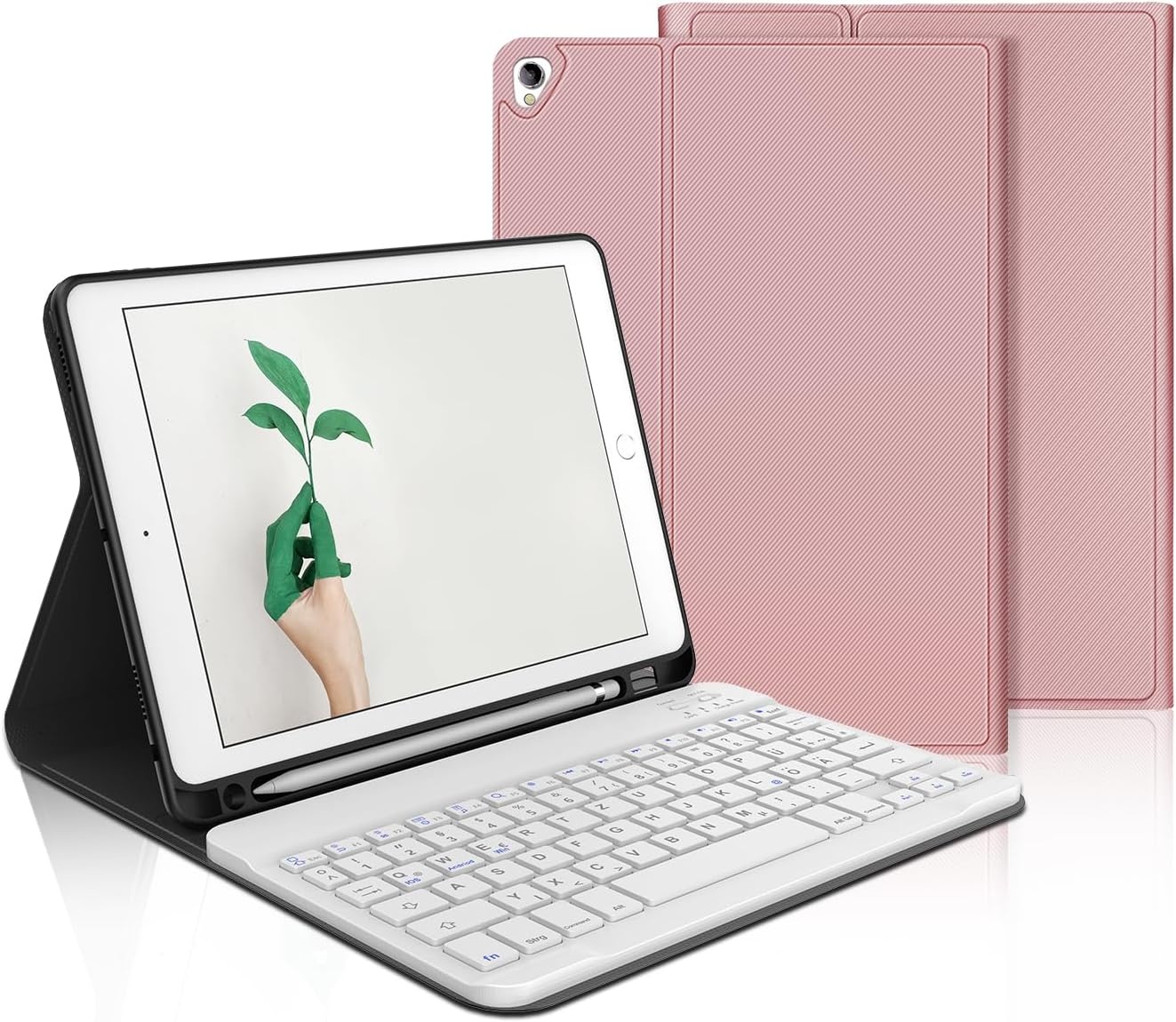 Verlicht Toetsenbord Hoesje iPad 9 (10.2") Lavendel - 28% Korting!