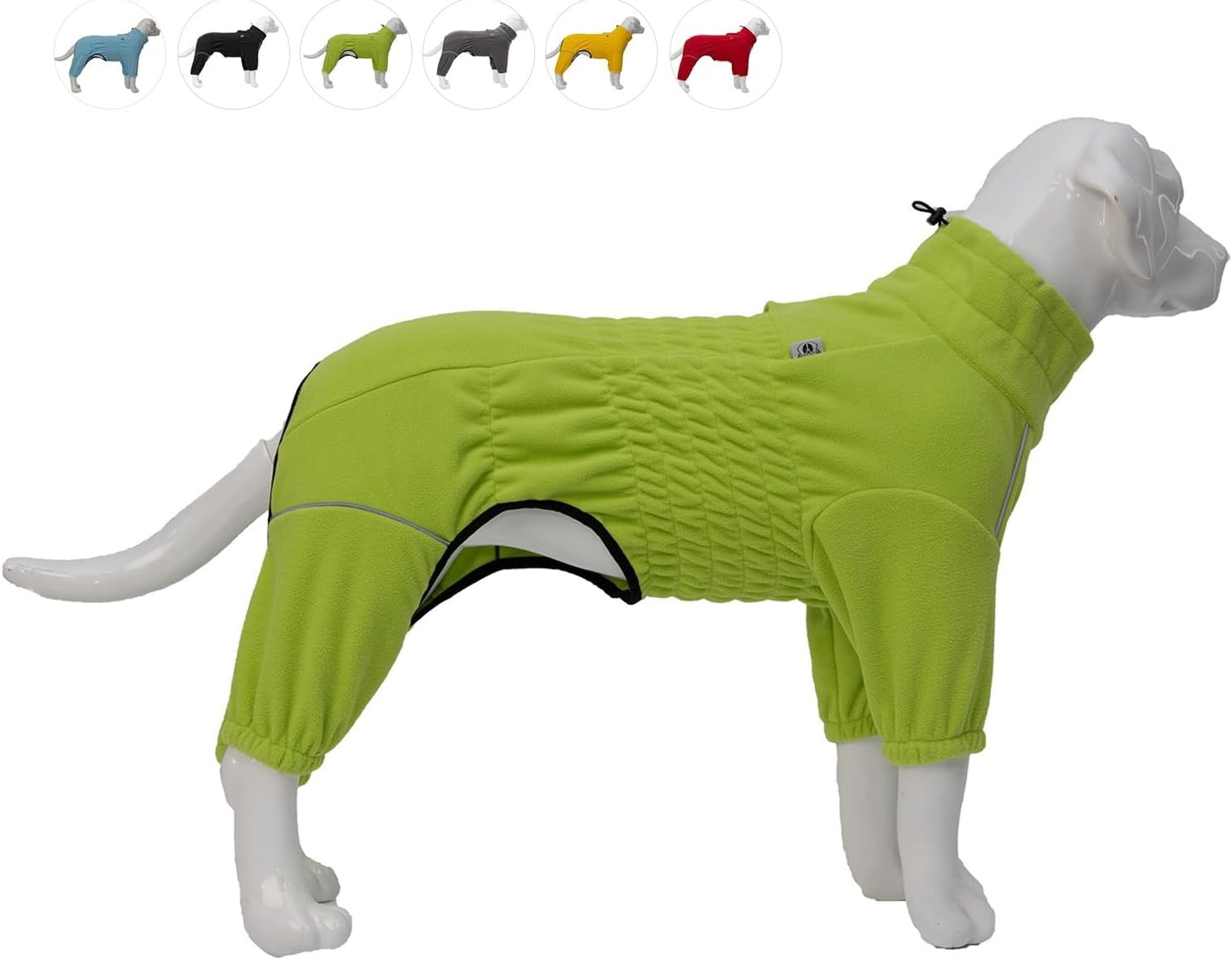 Winddichte Hondentrui Groen XXXXL - Fleece & Hoge Kraag - 59% Korting