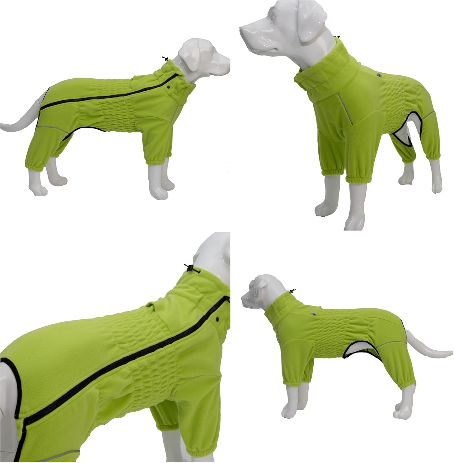 Winddichte Hondentrui Groen XXXXL - Fleece & Hoge Kraag - 59% Korting