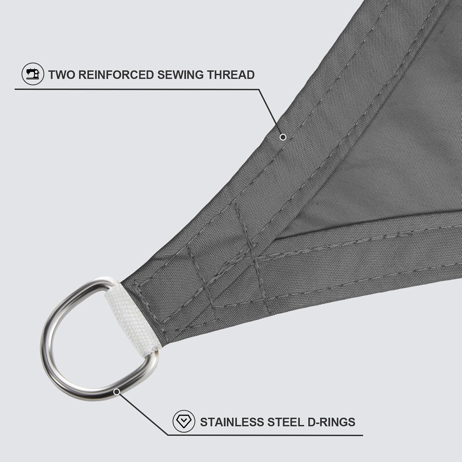 Sunnylaxx Zonnezeil Antraciet 4x6m - 34% Korting