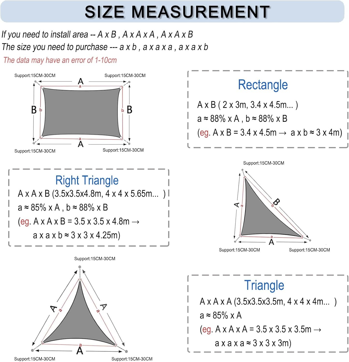 Sunnylaxx Zonnezeil Antraciet 4x6m - 34% Korting