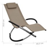 vidaXL Kinderligbed Staal Taupe - 40% Korting!