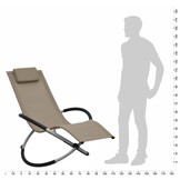 vidaXL Kinderligbed Staal Taupe - 40% Korting!