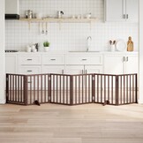 VidaXL Hondenhek Inklapbaar 6 Panelen - 300 cm Bruin (34% Korting)