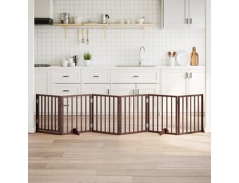 VidaXL Hondenhek Inklapbaar 6 Panelen - 300 cm Bruin (34% Korting)