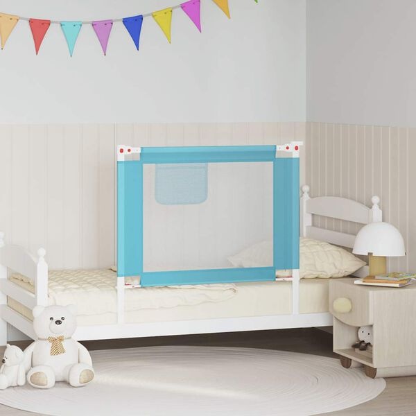 vidaXL Bedhekje Peuter 90x25 cm Blauw - 59% Korting!