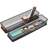 Set van 2 Mesh Lade & Plank Organizers (Zwart) - 45% Korting