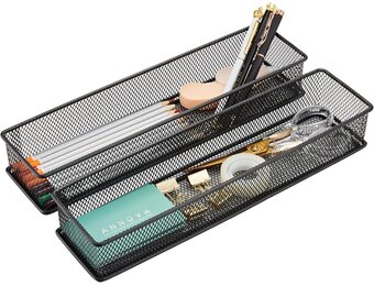 Annova Lade Organizer Set - 2x Zwart 30x7.5x5 cm | 28% Korting