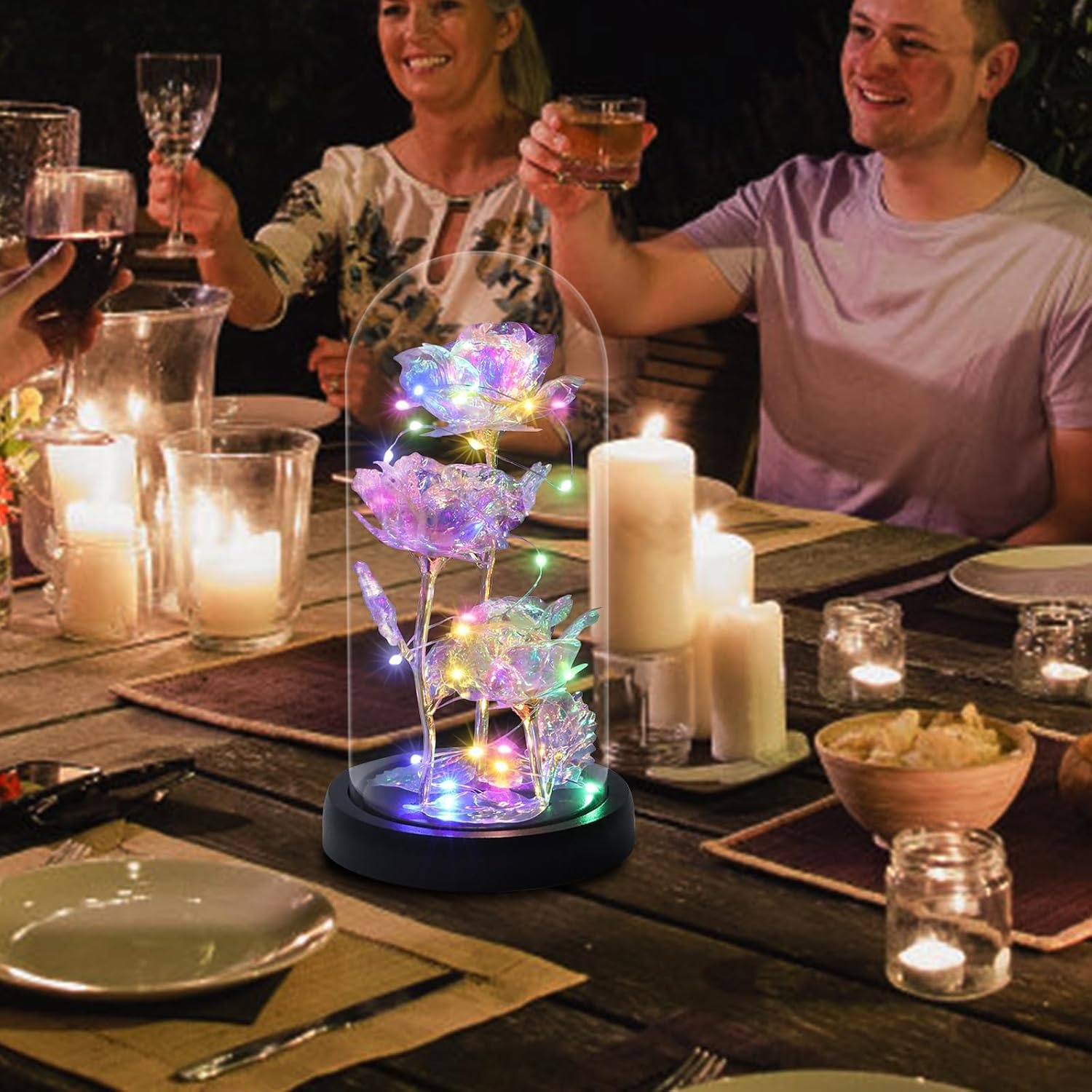 Eeuwige Roos Kunstbloem met LED Licht - 44% Korting!