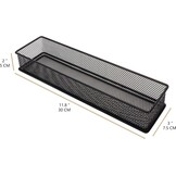 Set van 2 Mesh Lade & Plank Organizers (Zwart) - 45% Korting
