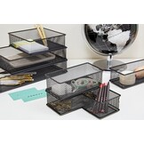 Set van 2 Mesh Lade & Plank Organizers (Zwart) - 45% Korting