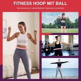 Fitnesshoepel met Gewicht & Teller - Roze (57% Korting!)