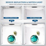 PULUZ Fotostudio Lichtbox 40cm - 3 Kleuren & 160 LED's (34% Korting!)