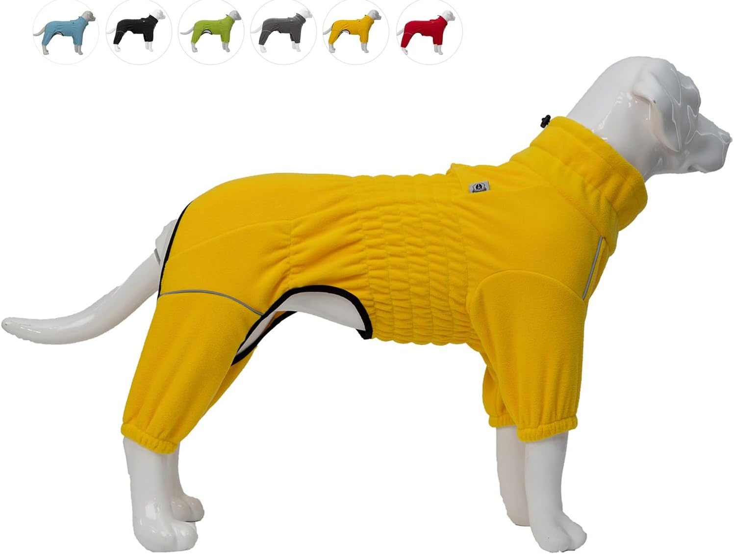 Winddichte Fleece Hondentrui Geel - Maat L - 28% Korting!