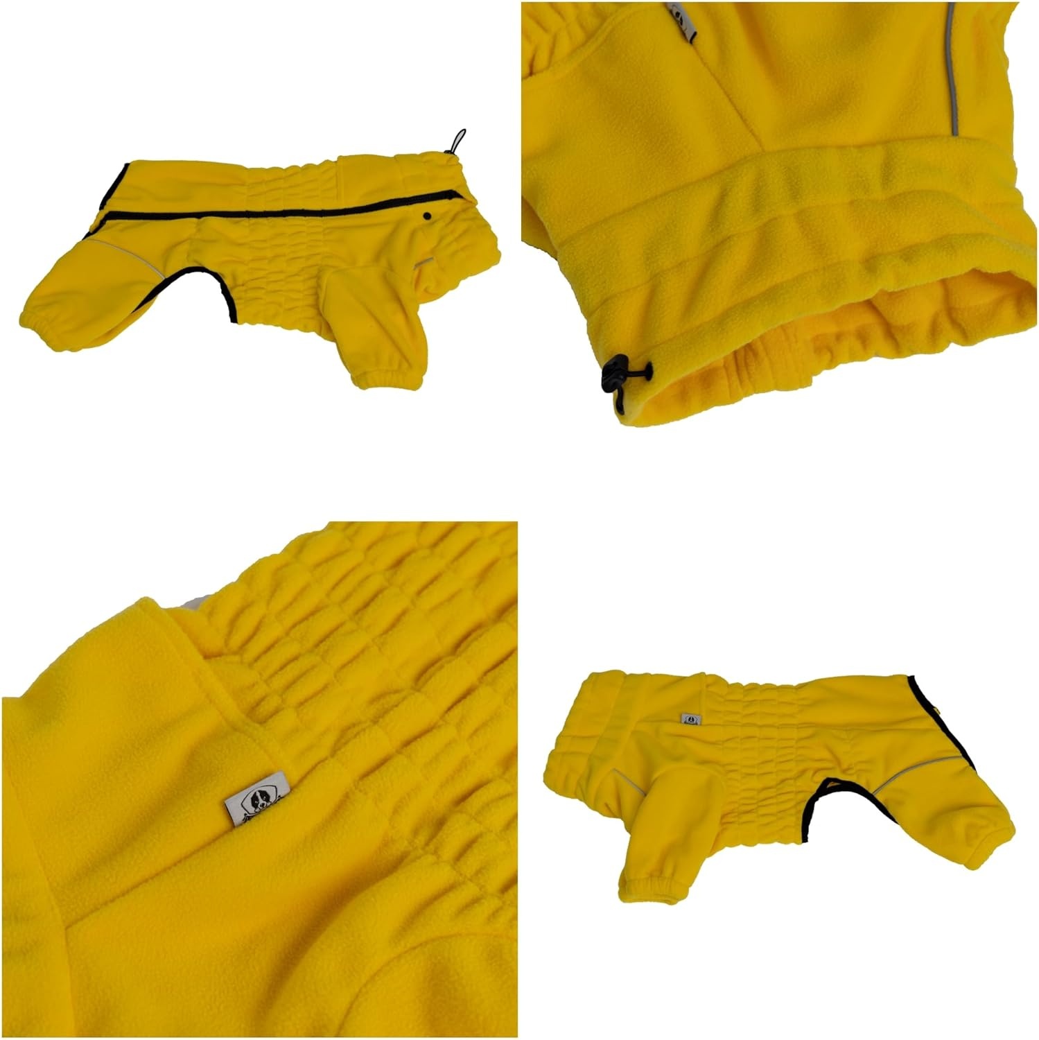 Winddichte Fleece Hondentrui Geel - Maat L - 28% Korting!