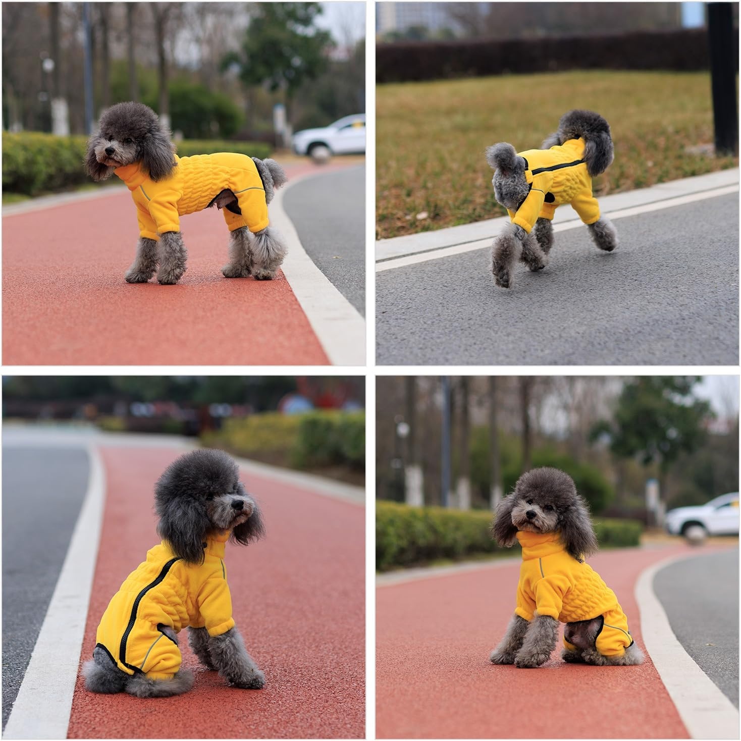 Winddichte Fleece Hondentrui Geel - Maat L - 28% Korting!