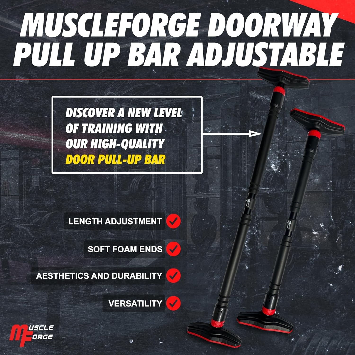 Optrekstang Deurkozijn Verstelbaar - Geen Boren - 29% Korting