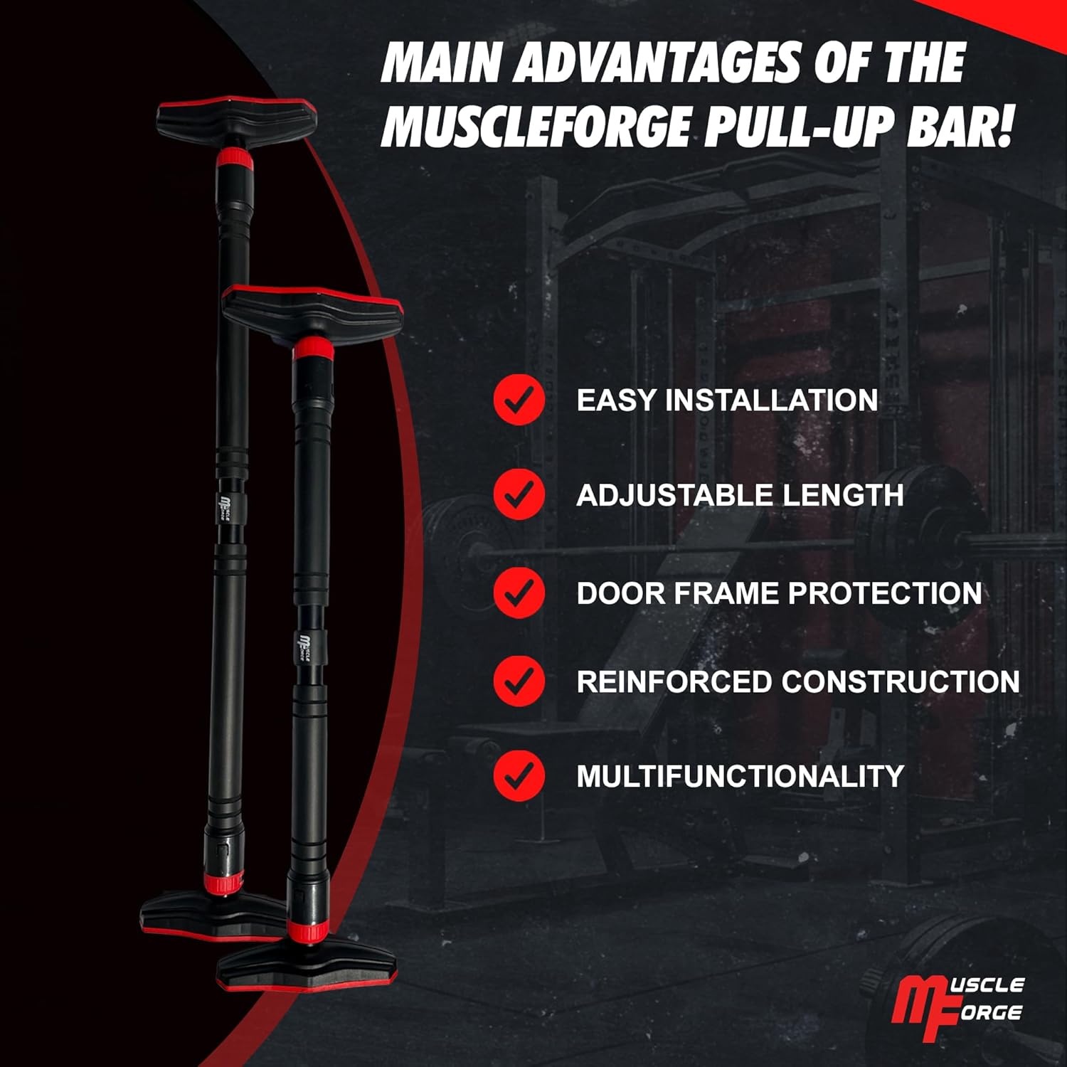 Optrekstang Deurkozijn Verstelbaar - Geen Boren - 29% Korting