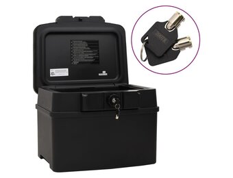 vidaXL Kluis Zwart - 44x37x34 cm - 30% Korting