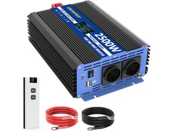 2500W Zuivere Sinus Omvormer 12V-230V | 35% Korting