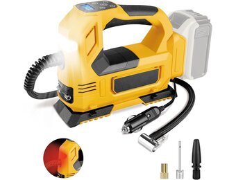 Draagbare Compressor met LED & Digitale Meter - 29% Korting