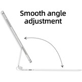 Wit iPad Pro 12.9" Toetsenbordhoes met Touchpad & Achtergrondlicht - 30% Korting