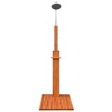 vidaXL Buitendouche Eucalyptushout & Staal - 35% Korting!